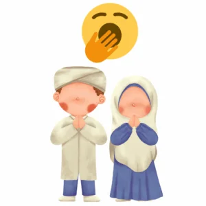 Example of faceless Muslim kids in dull books compared to Mayous Publishing’s vibrant Islamic children’s stories